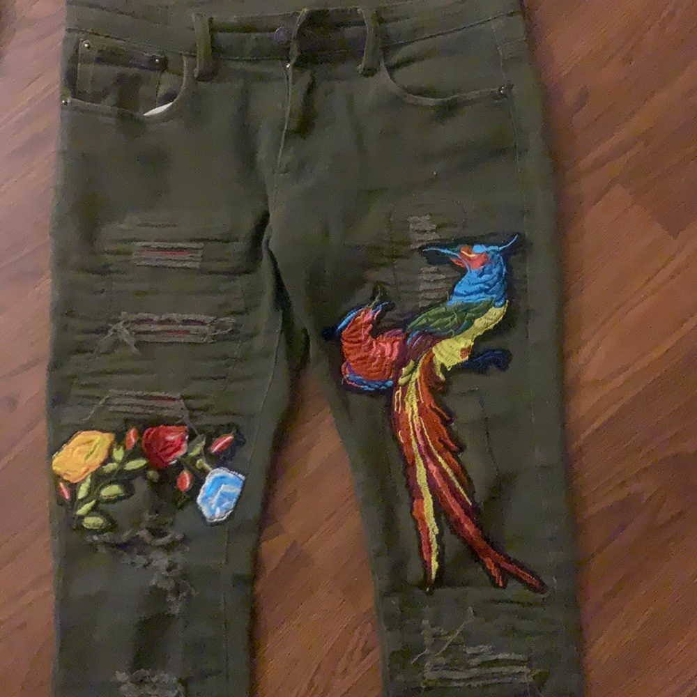 Custom designed jeans